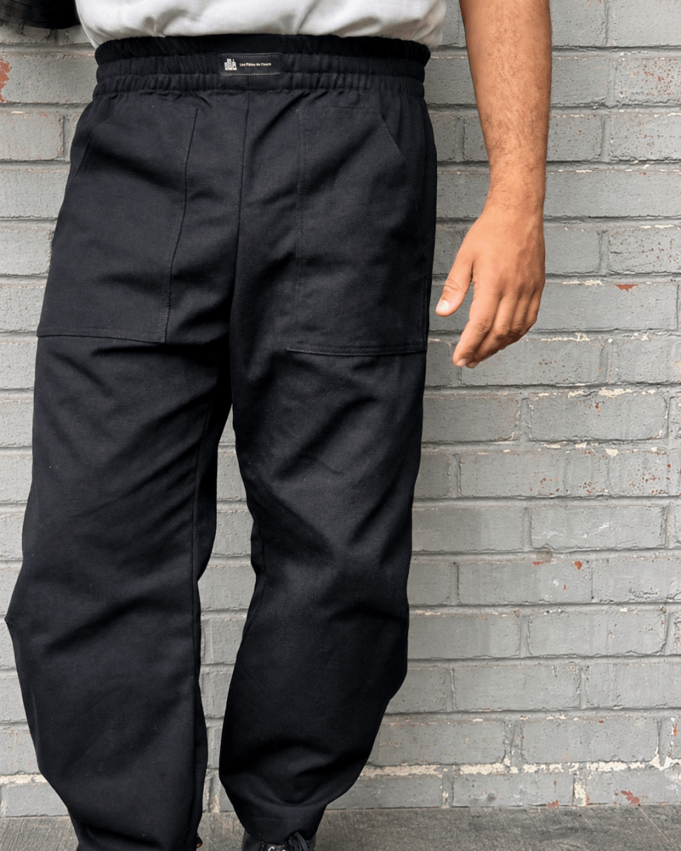 Inclusif-Ecoresponsable-Pantalons-unisexe-noir-Les_Filles_de_l_Usine-Fait_a_Montreal- Les Filles de l'Usines 