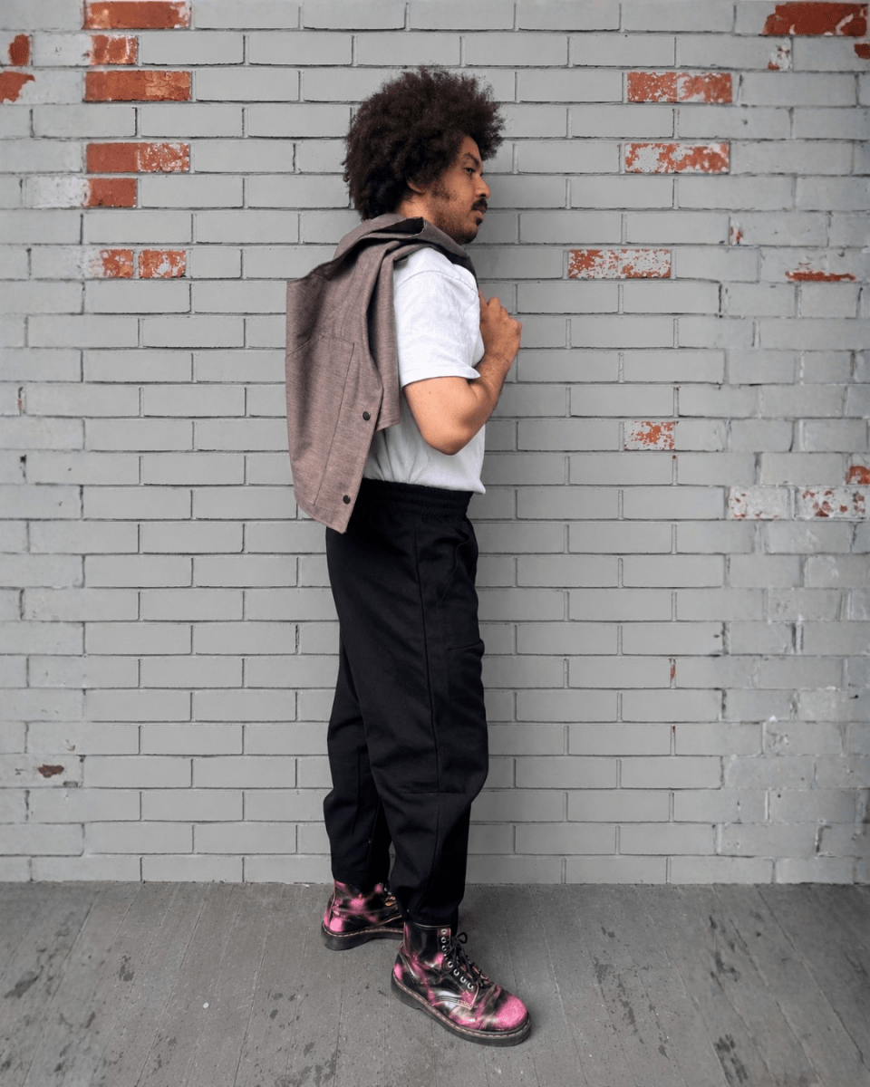 Inclusif-Ecoresponsable-Pantalons-unisexe-noir-Les_Filles_de_l_Usine-Fait_a_Montreal- Les Filles de l'Usines 