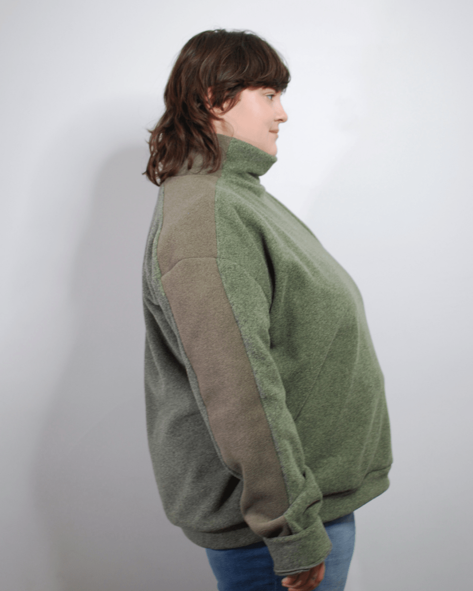 Inclusif-Ecoresponsable-Chandail-Polar-Vert-Les_Filles_de_l_Usine-Fait_a_Montreal- Les Filles de l'Usine