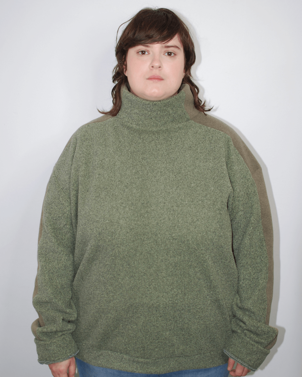 Inclusif-Ecoresponsable-Chandail-Polar-Vert-Les_Filles_de_l_Usine-Fait_a_Montreal- Les Filles de l'Usine